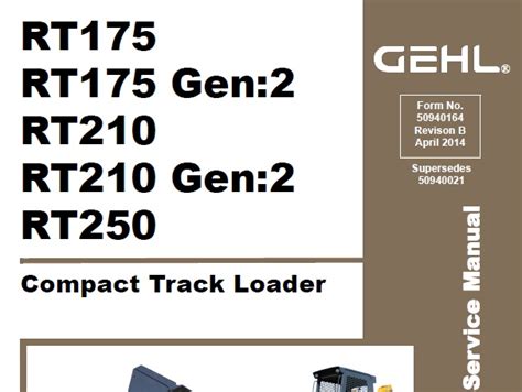 The RT210 GEN:3 Compact Track Loader hydraulic system is engineered to push more material, lift heavier loads and power demanding attachments. . Gehl error codes